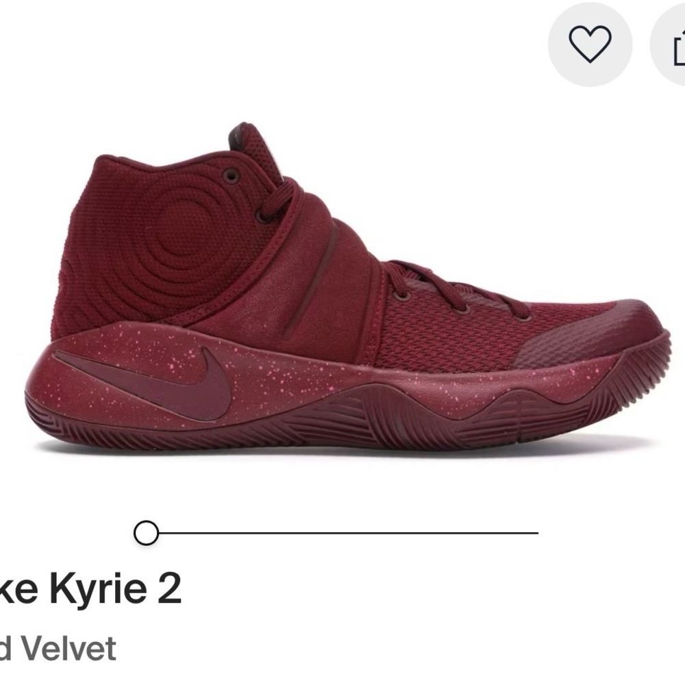 Nike Mens Kyrie 2 Basketball Shoes - Red Velvet, Size 14